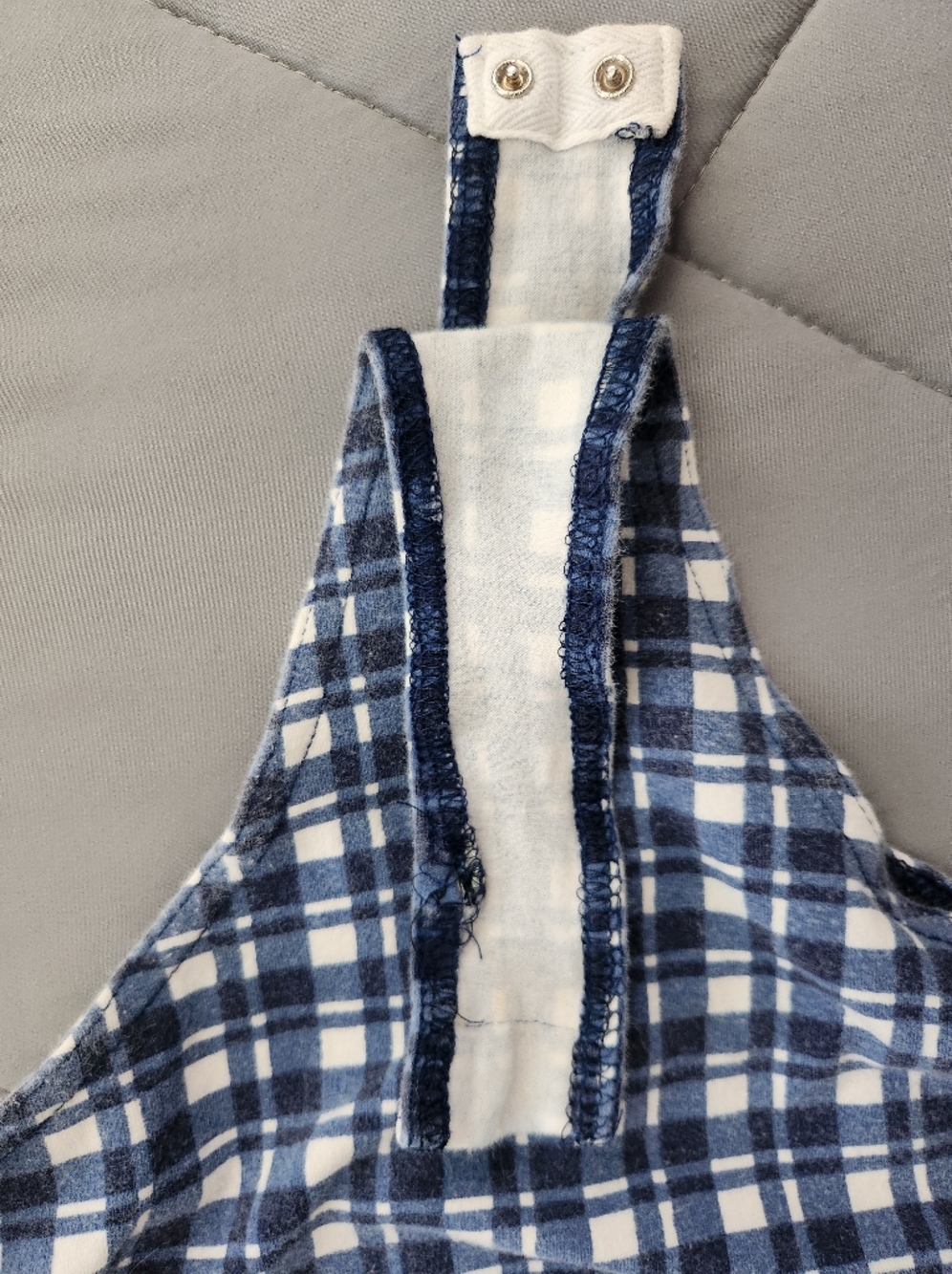 Vintage Checkered Gigham Babydoll Tee Bodysuit Small - Picture 6 of 6